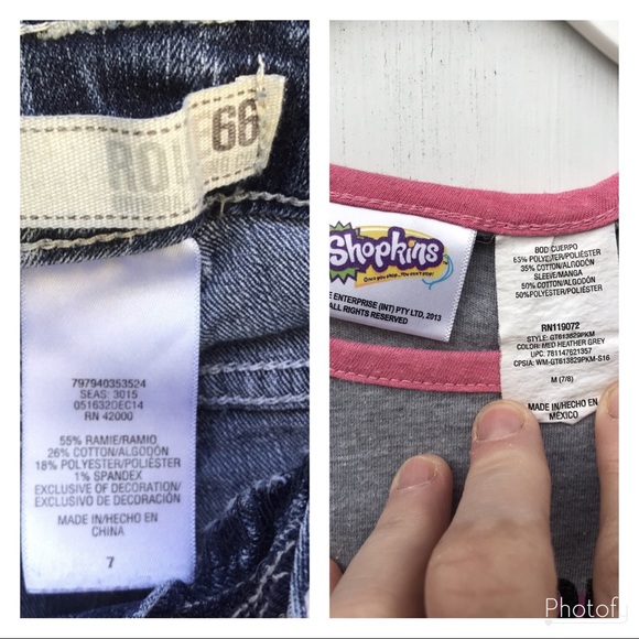 Route 66 Embroidered Jean Shorts Shopkins Tie Tee - Picture 2 of 16